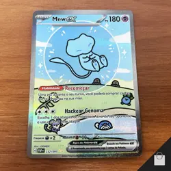 Mew ex 232/091 Bubble Holo Card Pokemon TCG Brazilian Sv Paldean Fates Mint NM - Image 1