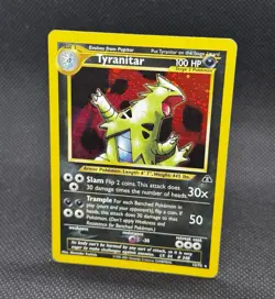 Pokemon Tyranitar 12/75 Neo Discovery Unlimited Holo Rare Card - Image 2
