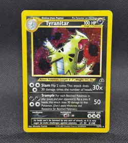 Pokemon Tyranitar 12/75 Neo Discovery Unlimited Holo Rare Card - Image 5