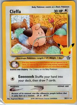Cleffa 20/111 Celebrations: Classic Collection - Pokemon Card - NM - Image 1