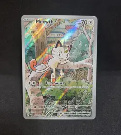 Pokemon TCG Meowth 106/094 Illustration Rare Card Phantasmal Flames Holo - Image 1