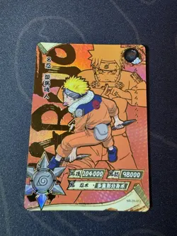 Kayou NARUTO Ultra Rare Foil Full Art Card TCG CCG NR-ZR-013 Naruto Uzumaki - Image 1