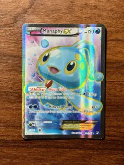 Manaphy EX 116/122 XY BREAKpoint Full Art Holo Rare 2016 Pokemon TCG Card - Image 1