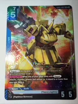 Gundam Card Game GD03-002 LR (Legendary Rare) The-O Foil Bandai - Image 1