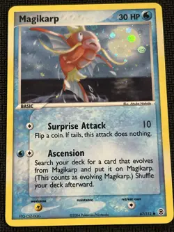 Pokemon TCG Magikarp FireRed & LeafGreen Card 67/112 Reverse Holo NM - Image 1