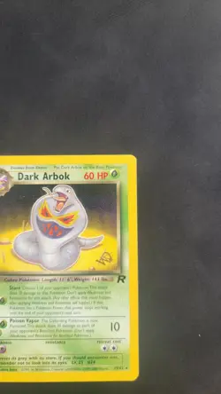 Dark Arbok W Stamp Pokemon Card Promo - Team Rocket 19/82 LP - Image 3
