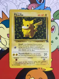 Pokemon Pikachu Black Star Promo Card #1 Ivy Pikachu MP/LP Vintage Rare Pokemon - Image 1