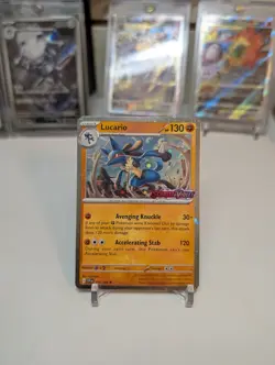 Lucario 114/198 Cosmos Holo Scarlet & Violet Stamped Pokemon TCG Near Mint - Image 1