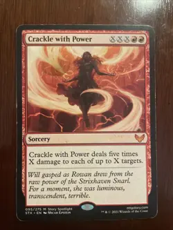 Crackle with Power Strixhaven: School of Mages Regular Rare 095 LP - Image 1
