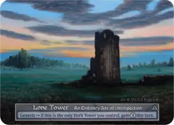 FOIL Sorcery Contested Realm - Lone Tower (Foil) - Beta (B) - Image 1