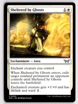 1x MTG Sheltered by Ghosts - Duskmourn! NM Mint! Ships Fast! - Image 1