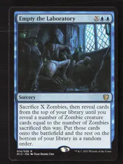 Empty the Laboratory Commander: Innistrad: Midnight Hunt #14 Rare - Image 1