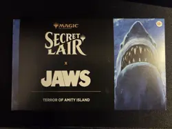 MTG Secret Lair Drop X JAWS: Terror of Amity Island - Non-Foil - SEALED IN HAND - Image 1