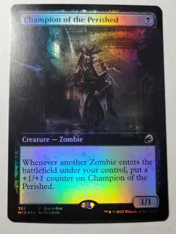Champion of the Perished -Extended Art Foil- Promo Midnight Hunt MID mtg NM/M - Image 1