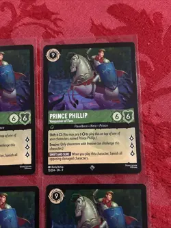 4x Disney Lorcana - Fabled - Prince Phillip - Vanquisher of Foes - 73/204 x4 - Image 2