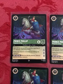 4x Disney Lorcana - Fabled - Prince Phillip - Vanquisher of Foes - 73/204 x4 - Image 3