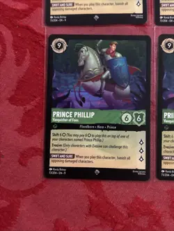 4x Disney Lorcana - Fabled - Prince Phillip - Vanquisher of Foes - 73/204 x4 - Image 4