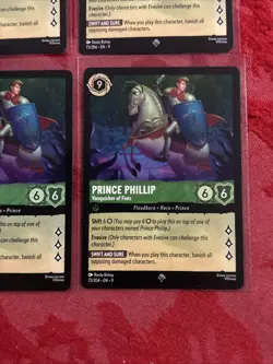 4x Disney Lorcana - Fabled - Prince Phillip - Vanquisher of Foes - 73/204 x4 - Image 5