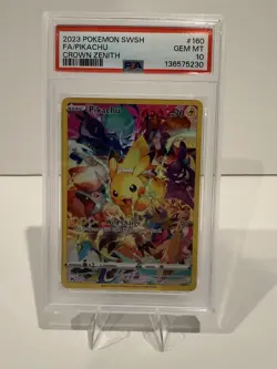 Pikachu Pokemon TCG Crown Zenith 160/159 Secret Rare PSA 10 GEM MINT - Image 1
