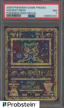 2000 Pokemon Game Promo Pokemon 2000 Movie Ancient Mew PSA 7 NM - Image 1
