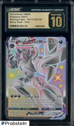 2021 Pokemon Shining Fates Shiny Vault #SV117 Grimmsnarl VMAX CGC 10 PRISTINE - Image 1