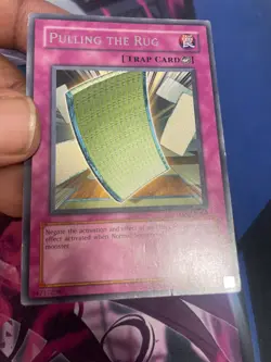YUGIOH - PULLING THE RUG - RARE - STON - UNLIMITED - MP - Image 1
