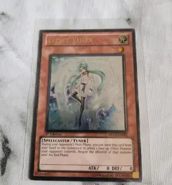 YuGiOh! Effect Veiler DREV-EN002 Ultimate Rare 1st Ed *Played* - Image 1