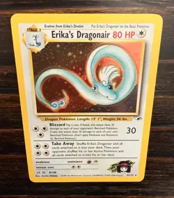Erika's Dragonair SWIRL HOLO #4/132 Gym Heroes-VINTAGE 2000 Pokemon - Image 1