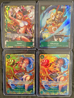 One Piece Nami OP14-031 Alt Art SR The Azure Sea’s Seven English -GREEN LOT 8X - Image 1