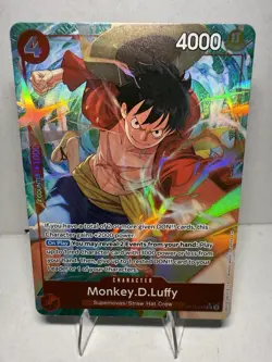 One Piece Legacy Of The Master Monkey D Luffy OP12-015 SR Alt Art English NM - Image 1