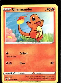 Pokemon Charmander 023/185 Vivid Voltage Non Holo Common 5 Card Lot - Image 1