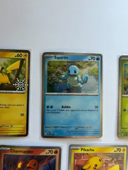 POKEMON Card 5 Card Lot Squirtle Pikachu Charmander Bulbasaur Bundle NEW - Image 5