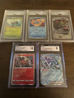 Pokemon Graded 5 Card Lot CGC/AGS - Image 1