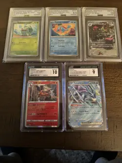 Pokemon Graded 5 Card Lot CGC/AGS - Image 2