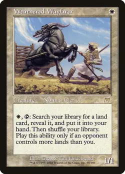 2002 Weathered Wayfarer Onslaught Magic the Gathering MTG Rare NM - Image 1