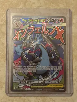 Pokemon Mega Charizard X EX Promo Holo Card 023 Me: Mega Evolution Promo - Image 1