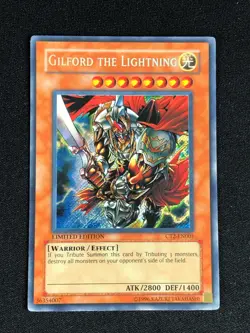 YUGIOH GILFORD THE LIGHTNING CT2-EN001 SECRET RARE! (MP) - Image 1