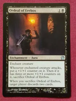 Magic The Gathering THEROS ORDEAL OF EREBOS black card MTG - Image 1