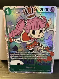 One Piece TCG Perona OP12-034 English Legacy of the Master Foil Card NM - Image 1