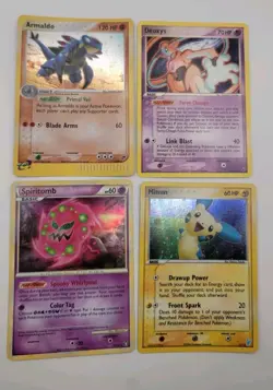 Pokemon TCG 4 Lot Vintage Holo & Rare Pokemon Cards Mixed Old Sets Deoxys - Image 1