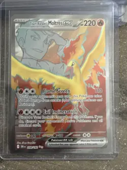 Pokemon Card Team Rocket's Moltres EX 208/182 Destined Rivals - Near Mint - Image 1