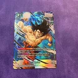 Son Goku FB08-055 Alternate Art Saiyan's Pride Dragon Ball English Card Fusion W - Image 2