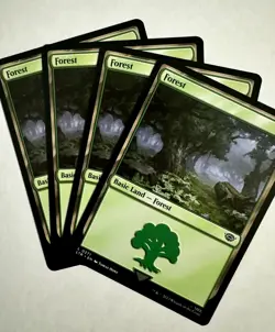 MTG Forest 0271 Lord of the Rings Tales of Middle Earth x4 Playset NM - Image 1