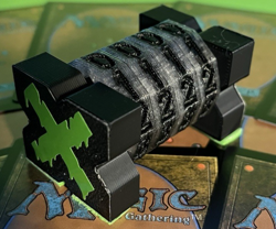 Spindown dial life counter - Tabletop Games - 4 Digit - Smoky Crystal/Green/Blac - Image 1