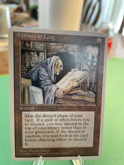 1995 Library of Leng #351 Uncommon Fourth Edition MTG NP Near Mint or Better - Image 3