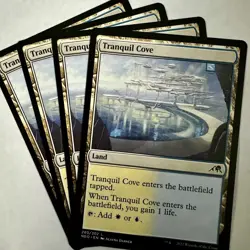 4x Tranquil Cove MTG Kamigawa: Neon Dynasty NM Magic Regular Playset x4 - Image 1