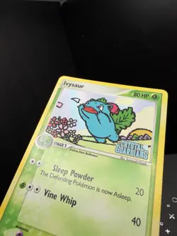 Pokemon TCG EX Crystal Guardians Ivysaur 34/100 Reverse Holo Stamped LP! - Image 2