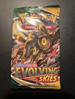 21.8g Heavy Evolving Skies Booster Pack Sword & Shield Pokemon New/Sealed Umbre - Image 2