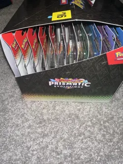 Pokemon TCG Prismatic Evolutions Tech Sticker Collection full box of 12 - Image 3