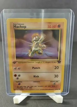 2000 WOTC Pokemon Team Rocket 1st Edition Machop 59/82 PACK FRESH - Image 3